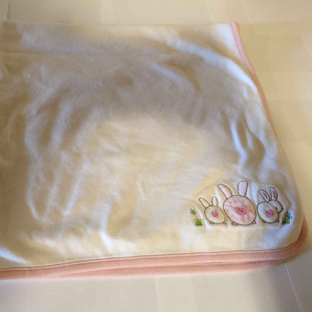 Gymboree Bunny Bums and Flowers Baby Blanket 2016